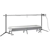 vidaXL Rotisserie-Grill Automatisch Edelstahl