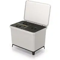 Prosperplast Abfallbehälter SYSTEMA 1x23l + 2x10l Asche
