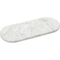 Northern - Podium Servierbrett L 40 cm, Marmor mixed white