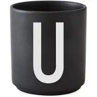 Design Letters DL Becher Keramik U, Schwarz
