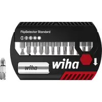 Wiha Bit-Sortiment Bit-Sortiment FlipSelector 13 tlg. Schlitz/PH/PZD/TX Schlitz / Phillips / Podzidriv...