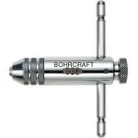 Bohrcraft Werkzeughalter Zweibacken mit Knarre Gr.2 kurz Länge 100 mm