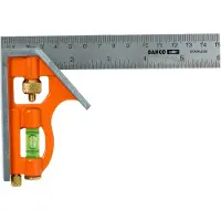 Bahco Kombiniertes Quadrat Mit Metall-tracer 150 Mm