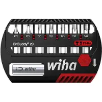 Wiha Bit Set BitBuddy TY-Bit 29 mm Pozidriv, TORX 8-teilges Set 1/4 zoll C6,3 - 42139