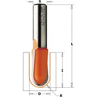Cmt FREZ DO KORYTEK I CZASZ HM R= 3 D=6 I=12,7 S=8