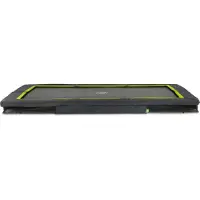 Exit Silhouette Sporttrampolin 244x366cm, Bodentrampolin, Rechteckig, für Kinder, Schwarz