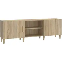 vidaXL TV-Schrank Sonoma-Eiche 150x30x50 cm Holzwerkstoff