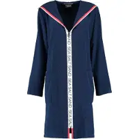 Cawö Bademantel 3101 Uni Reißverschluss Marine Damen-L