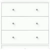 Ebuy24 Maria Kommode 3 Schubladen weiss.