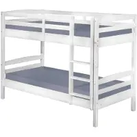 Ebuy24 Ancki Etagenbett weiss lackiert.
