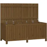 vidaXL Gartentruhe Honigbraun 147x68x64 cm Massivholz Kiefer