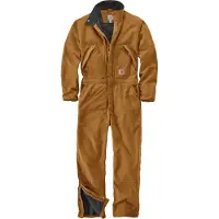 Carhartt WASHED DUCK INSULATED COVERALL 104396, Farbe:brown, Größe:3XL