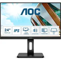 AOC P2 24P2Q, 60,5 cm (23.8"), 1920 x 1080 Pixel, Full HD, LED, 4 ms, Schwarz