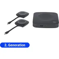 Barco ClickShare CX‑30 Gen 2, Desktop, Schwarz, Kensington, 3840 x 2160 Pixel, 3840 x 2160, 802.11a, 802.11g, Wi-Fi 4 (802.11n), Wi-Fi 5 (802.11ac)