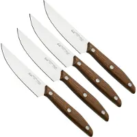 Due Cigni 1896 America 2C1019NOSET4, 4-teiliges Steakmesserset, Walnussholz