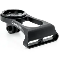 Casecentive Wahoo Bolt / Roam Stem Mount mit GoPro-Unterstützung und Lampenhalterung schwarz