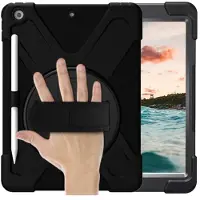 Casecentive Handstrap Hardcase met handvat iPad 10.2 (2019/2020) zwart (8720153790932)