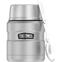 Thermos - Thermoskanne Edelstahl - King Porte-Aliments 1,2L Inox Mat - Grau