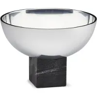 Gejst Sapoto Schale, schwarz/silber, Ø 14 cm, Alu, Marmor - , Sapoto, Schwarz, für Küche, Aluminium, Design