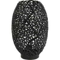 Light & Living - Tischleuchte Sinula - Schwarz - Ø24cm Tischlampe - Nachttischlampe, Wohnzimmer, Schlafzimmer