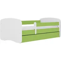 Kocot Kids Bett babydreams grün ohne Muster mit Schublade Matratze 180/80