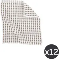 Tiseco Geschirrhandtuch Home Studio Oman Taupe (6er-Set) - 32 x 35 cm