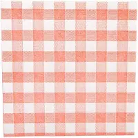 Papstar 100 Servietten, 1-lagig 1/4-Falz 33 cm x 33 cm blau/weiss "Vichy Karo"