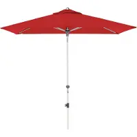 Doppler , Sonnenschirm "Expert Auto Tilt 220 x 140" mit Höhenverstellung, bordeaux, 220 x 140 cm