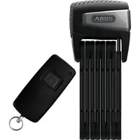 ABUS Faltschloss BORDO One 6500A - Smartes Fahrradschloss mit Alarm - schlüsselloses Öffnen per Smartphone und Smartwatch - inkl. Fernbedienung und Halter - 110 mm - -Sicherheitslevel 15