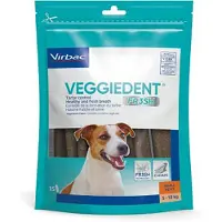 Virbac VeggieDent FR3SH - für Hunde von 5 bis 10 kg - 15 Streifen