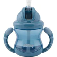 Nuby Twin Handle Flip It Becher 240 ml +12 m, Grün