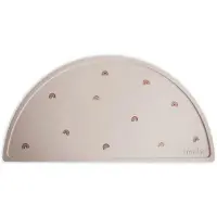 Mushie Tischset Silikon, Rainbow