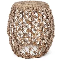 Bizzotto | Hocker Ameline naturel Mikrofaser 30x30x50 cm | NADUVI