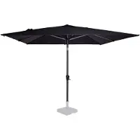 Vonroc Sonnenschirm Rosolina 280x280cm – Premium Gartenschirm | Anthrazit/Schwarz