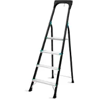 Vonroc Haushaltsleiter PRO - 4 Stufen - Anti-Rutsch | Max. Belastbarkeit 150 kg