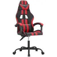 vidaXL Gaming-Stuhl Schwarz und Rot Kunstleder