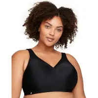 Glamorise Damen 1006 Sports Bra, Schwarz, 110F EU