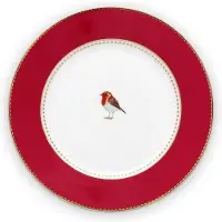 Pip studio Teller Love Birds Red 17cm (6er Set)