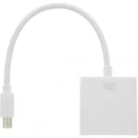 TECHSALES Adaptateur compatible DisplayPort mâle vers VGA femelle (Blanc)