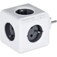 Allocacoc PowerCube Original Type E Innenraum Grau Verlängerungskabel (PowerCube GREY 2100 GY)