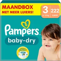 Pampers Baby-Dry Windeln Monatsbox 222 St