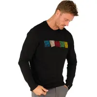Sherpa Tarcho Langarm T-Shirt Herren schwarz
