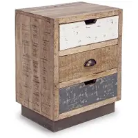 Bizzotto | Nachttisch Tudor braun Holz 45x33x60 cm | NADUVI