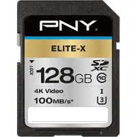 PNY Elite-X - Flash-Speicherkarte - 128 GB - UHS-I U3 / Class10