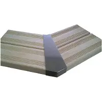 Interline Sahlen Eckverbindungen Rund für Pools mit einem Handlauf von 27 mm (355/440/530/655 cm) - 8 Stück, Ecke, Silber, Galvanisiertes Stahl, Überirdischer Pool, 2,7 cm, 800 g