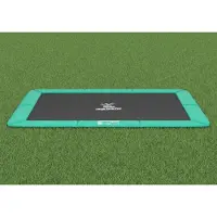 Magic Circle Pro Flat to the ground Trampolin Rechteck Pro Grün 214x305 cm