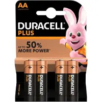 Duracell AA, 4, Einwegbatterie, AA, Alkali, 1,5 V, 4 Stück(e), Schwarz, Bronze, Silber