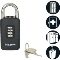 Masterlock Zahlensschloss mit Sicherheitsnotschlüssel