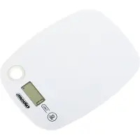 Mesko Home MS 3159w, Elektronische Küchenwaage, 5 kg, 1 g, Weiß, Arbeitsplatte, Oval