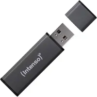 Intenso Alu Line Typ-A 32GB USB-Stick Anthrazit Mit Schutzkappe, bis zu 28 MB/s, USB 2.0